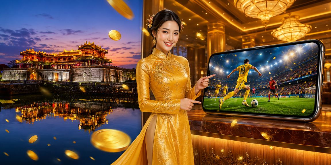 Người chơi tại Huế thưởng thức casino trực tuyến trên điện thoại với trang phục áo dài truyền thống
